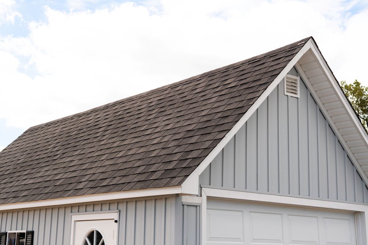 asphalt shingles covering a new roof