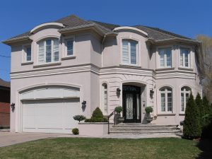 modern stucco house
